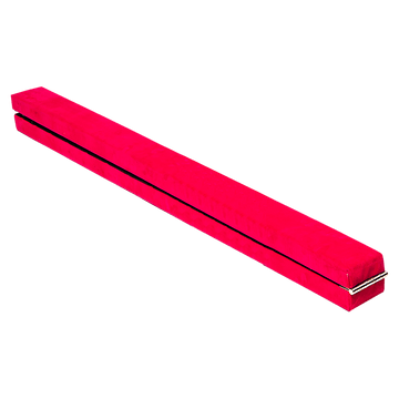 2.4m (8FT) Gymnastics Folding Balance Beam Pink Synthetic Suede - RnR Galore