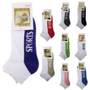 24x COTTON ANKLE SOCKS Sport Cushion Foot Low Cut Running - Assorted Colours Bulk - 2 - 8 - RnR Galore