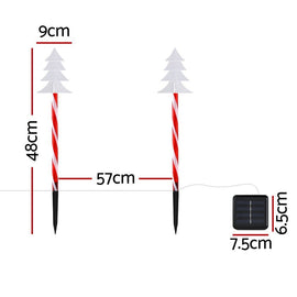 25 LED 5 PCS Christmas Lights Path Ground Light Garden Decorations Jingle Jollys - RnR Galore