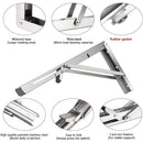 250Mm Folding Wall Shelf, 2 pcs Stainless Steel Folding Bracket, Garage Shelf Support Frame, Heavy Duty Bracket For - RnR Galore