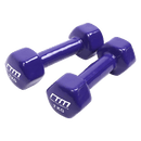 2kg Dumbbells Pair PVC Hand Weights Rubber Coated - RnR Galore