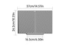 2PC Grey Multi - Use Drain Mat (37x27 cm) – Non - Slip Heat Protection for Dish Drying & Prep - RnR Galore