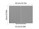 2PC Grey Multi - Use Drain Mat (43x33 cm) – Non - Slip Heat Protection for Dish Drying & Prep - RnR Galore