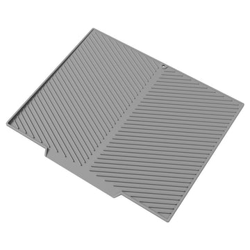 2PC Grey Multi - Use Drain Mat (51x43 cm) – Non - Slip Heat Protection for Dish Drying & Prep - RnR Galore