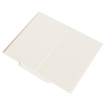 2PC White Multi - Use Drain Mat (37x27 cm) – Non - Slip Heat Protection for Dish Drying & Prep - RnR Galore