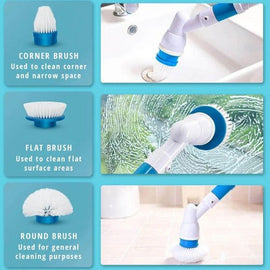 2PCS Rechargeable Spin Scrubber Electric Turbo Scrub Cleaning Brush Cordless Kit - RnR Galore