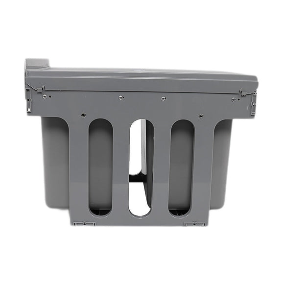 2x 15L Pull Out Trash Bin Dual Kitchen Garbage Waste Basket Cabinet Bin - RnR Galore