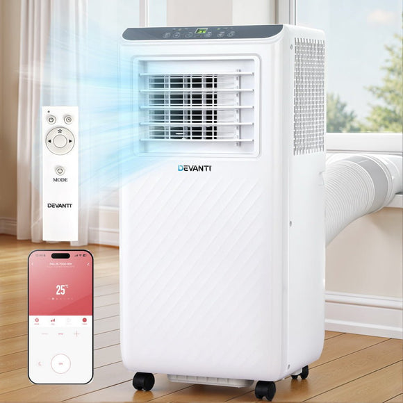 3 - in - 1 Devanti Portable Air Conditioner Dehumidifier Fan 7000BTU - RnR Galore
