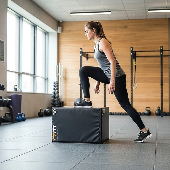 3 IN 1 Foam Plyo Games Plyometric Jump Box - RnR Galore