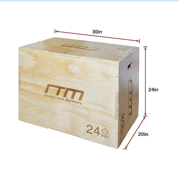 3 IN 1 Wood Plyo Games Plyometric Jump Box - RnR Galore