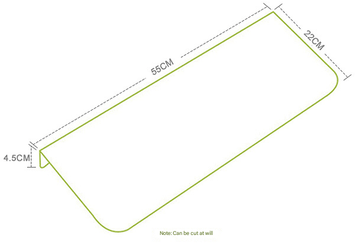 3 - Pack Beige Non - Slip Luminous Stair Treads - Self - Adhesive Pet Paw Print Stair Mats 55x22x4.5cm - RnR Galore