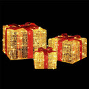 3 PCS Christmas Lights 240 LED Fairy Light Gift Box Decorations Jingle Jollys - RnR Galore
