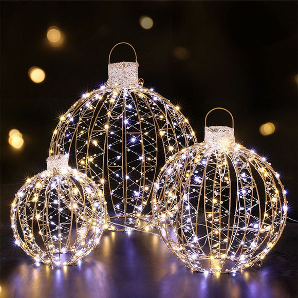 3 PCS Christmas Lights 360 LED Fairy Light Ball Decorations Jingle Jollys - RnR Galore