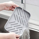 3 - PCS Grey Large Drainable Soap Dish Tray with Anti - Slip Base for Bathroom Sink - Keeps Soap Dry and Organized in Australian Homes - RnR Galore