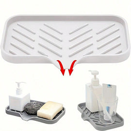 3 - PCS White Large Drainable Soap Dish Tray with Anti - Slip Base for Bathroom Sink - Keeps Soap Dry and Organized in Australian Homes - RnR Galore