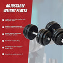 30KG Dumbbell Adjustable Weight Set - RnR Galore