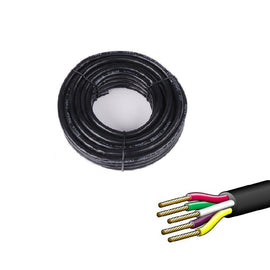 30M x 5 Core Wire Cable Trailer Cable Automotive Boat Caravan Truck Coil V90 PVC - RnR Galore