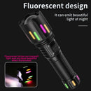 30W High Brightness LED Flashlight with Digital Display & Fluorescent Design - USB Rechargeable, 800 - 1200M Range(black+One 26650 battery) - RnR Galore