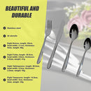 32 Piece Stainless Steel Cutlery Set Knives Fork Spoon Teaspoon - RnR Galore