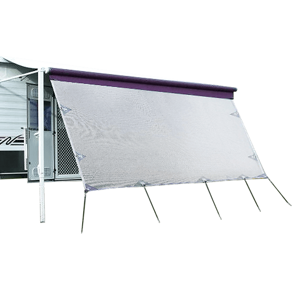 3.4m Caravan Privacy Screen Side Sunscreen Sun Shade for 12' Roll Out Awning - RnR Galore