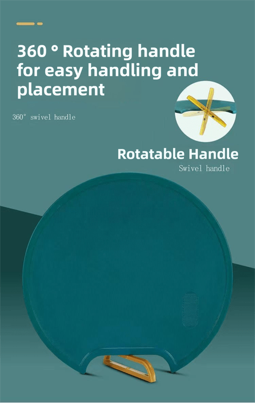35X35CM Thickened Circular Standable Cutting Board - Food - Grade Double - Sided Kitchen Board with Space - Saving Vertical Storage - RnR Galore