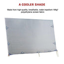 3.7m Caravan Privacy Screen Side Sunscreen Sun Shade for 13' Roll Out Awning - RnR Galore