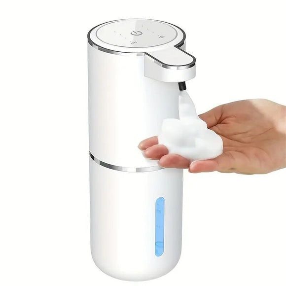 380ml touchless sensor automatic soap dispenser - wall - mounted, rechargeable lithium battery, USB charging, modern black design, suitable for bathroom and kitchen, bathroom soap dispenser | modern soap dispenser | touchless soap dispenser - RnR Galore