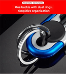 3pc Blue Durable Zinc Alloy Carabiner Keychain – Secure Twist Lock & Dual Key Rings - RnR Galore