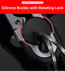 3pc Red Durable Zinc Alloy Carabiner Keychain – Secure Twist Lock & Dual Key Rings - RnR Galore