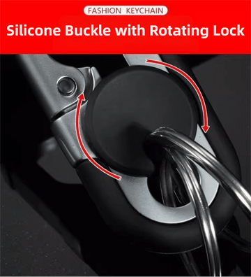 3pc Red Durable Zinc Alloy Carabiner Keychain – Secure Twist Lock & Dual Key Rings - RnR Galore