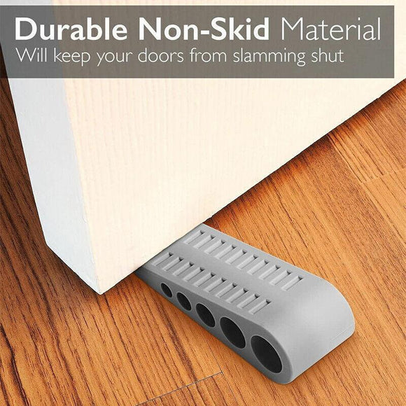 3Pcs Rubber Grip Wedge Door Stoppers Floor Carpet Heavy Duty Door Stop Security - RnR Galore