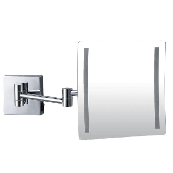 3X LED Magnifying Mirror Wall Mount - Silver - RnR Galore
