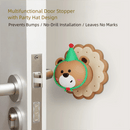 4 Pcs Brown Adorable Bear Wall Protector - Multi - Use Self - Adhesive Door Stopper Bumper - RnR Galore
