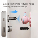 4 Pcs Pink Adorable Bear Wall Protector - Multi - Use Self - Adhesive Door Stopper Bumper - RnR Galore