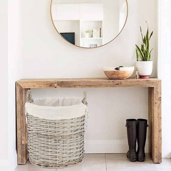 4 Piece Wicker Storage Baskets With Liner Set - RnR Galore