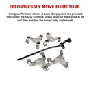 4 X All - purpose Dolly Metal Heavy Duty Furniture Mover Slider Set - RnR Galore