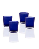40 Pack Blue Frosted Glass Votive Tealight Candle Holders House Party Centerpiece Xmas Wedding Decor Glass Candlestick Party Decorations Bridal Baby Shower Event - RnR Galore
