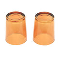 40 Pack Orange Glass Votive Tealight Candle Holders House Party Centerpiece Xmas Wedding Decor Glass Candlestick Party Decorations Bridal Baby Shower Event - RnR Galore