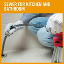 400W Drain Cleaner Electric Eel Rigid Plumbing Sewerage Pipe Machine 6 Cutters - RnR Galore