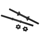 45cm - 1 Pair Dumbbell Bar 25mm Diameter - PVC Coated Dumbell Handle - RnR Galore