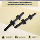 45cm - 1 Pair Dumbbell Bar 25mm Diameter - PVC Coated Dumbell Handle - RnR Galore
