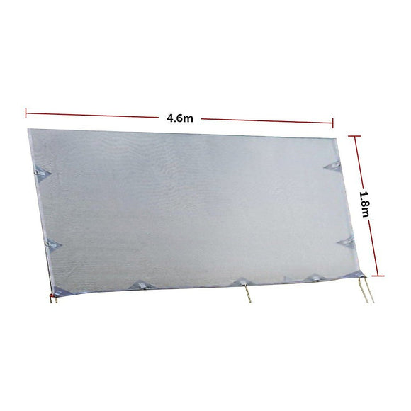 4.6m Caravan Privacy Screen Side Sunscreen Sun Shade for 16' Roll Out Awning - RnR Galore