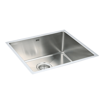 490x440mm Handmade Stainless Steel Undermount / Topmount Kitchen Laundry Sink with Waste - RnR Galore