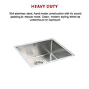 490x440mm Handmade Stainless Steel Undermount / Topmount Kitchen Laundry Sink with Waste - RnR Galore