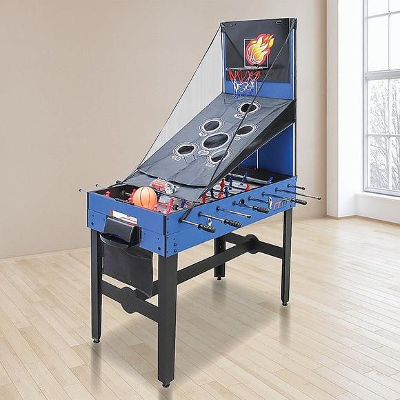 4FT 12 - in - 1 Combo Games Tables Foosball Soccer Basketball Hockey Pool Table Tennis - RnR Galore