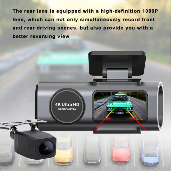 4K Dash Cam UHD 2160P WiFi Front Dashcam Night Vision Car Camera with 64GB Card - RnR Galore