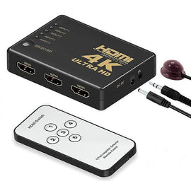 4K HDMI Switch 5 Port with Remote Control - RnR Galore