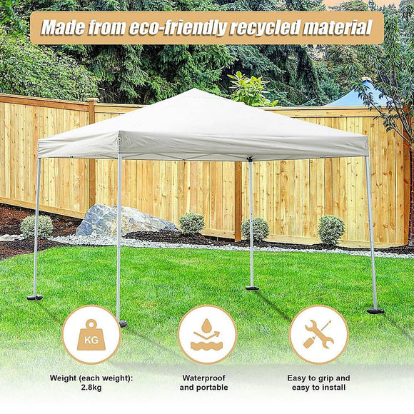 4pcs Outdoor Canopy Tent Leg Weights Anchor Stand Heavy Duty Gazebo Discs Base - RnR Galore