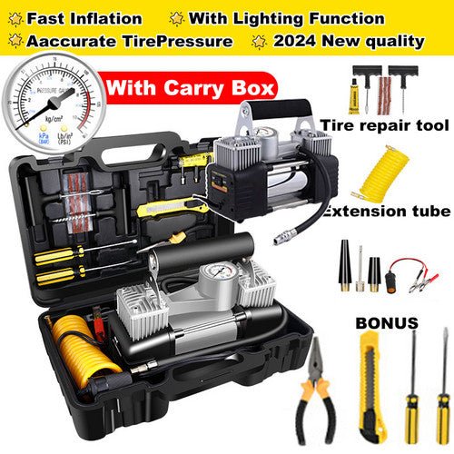 4WD Car Pump Truck 12V 150PSI Car Air Compressor Portable Tyre Deflator Inflator - RnR Galore