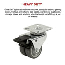 4x 2 Inch Heavy Duty Swivel Castor Wheels 50mm Brake - RnR Galore